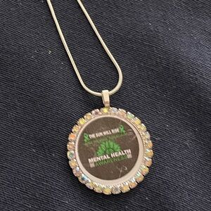 Mental Health Awareness Silver Necklace